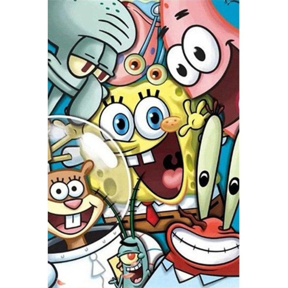 5D Diamond Painting Kit, DIY Spongebob Squarepants